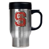 North Carolina State Wolfpack 16oz Stainless Steel Travel Mug NCAA College Athletics