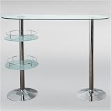 Lumisource YS-BT-RETRO Retro Bar Table - Smoke Glass