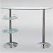 Lumisource YS-BT-RETRO Retro Bar Table - Smoke Glass