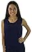 August Silk Sleeveless Silk Blend Rib Trim Top
