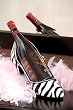 Zebra High Heel Bottle Holder Zebra High Heel Bottle Holder