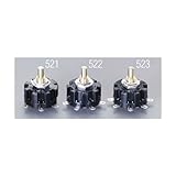 エスコ 125V6A1回路4接点小型ロｰタリｰスイッチ EA940DH-523