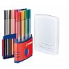 STABILO Stylos feutres Pen 68 ColorParade, ColorParade de 20 bo�te � clapet en plastique