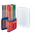 STABILO Stylos feutres Pen 68 ColorParade, ColorParade de 20 bo�te � clapet en plastique