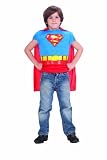 Superman Muscle Chest Costume Shirt with Cape, Child Size (Blue)