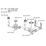 Produkt-Bild: Ab- und &Uuml;berlaufgarnitur f&uuml;r FRANKE Sp&uuml;le Active Kitchen 654 / AKX 654 / Ersatzteil /