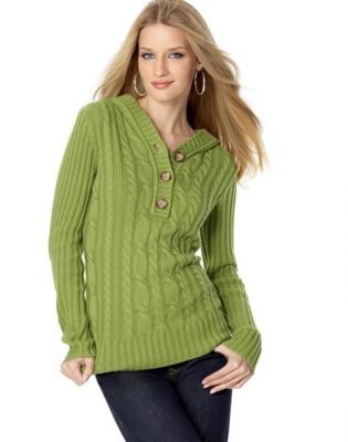 Click here to buy Style&co. Cable-Knit Hoodie by Style&co..