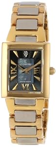 Le Chateau Women's 1816LCLTT_BLK Diamond Accented Two-Tone Watch