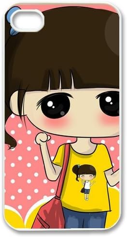 Generic Fanshion Custom 100% plastic Design Lovely Sunshine Girl Case Cover for iPhone4 iPhone4S
