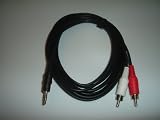 3.5mm Stereo Male to 2 RCA Male Cable 10 ft.
