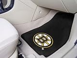 Boston Bruins NHL 2-Piece Printed Carpet Car Mats (18x27")