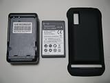 MOTOROLA PHOTON [au ISW11M] 対応 超大容量バッテリー+カバー+充電器セット 3500mAh PSE