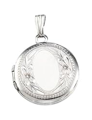 Round Locket in Sterling Silver