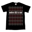 MODERN LIFE IS WAR - Argyle - Black T-shirt