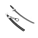 PS4 Game Overwatch Genji Weapon Model Key Chain Pendant Fashion Alloy Key Rings (#3)