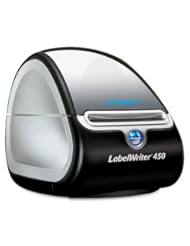 DYMO LABELWRITER 450 Label Printer,(1752264), USB, PC/MAC, Printer and Software, 51 Labels Per Minute, black/silver.