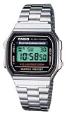 Casio Unisex-Armbanduhr Digital Silber A168WA-1YES