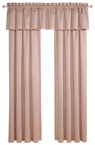 Lightcatcher Suede Solid  54-inch-by-63-inch Single Panel Blackout Thermal , Baby Pink