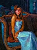 Custom Order #2N-2A6, Oil on Canvas, Custom Painting of The Person You Love, For 1 Person of Customer's Choice, Style: Photo-Realism, with Signature Text HAPPY TO HAVE YOU, Canvas Size 22 x 28 inch