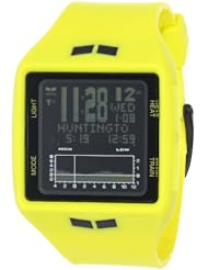 Vestal Unisex BRG016 Brig Tide & Train Fluorescent Yellow and Black Watch