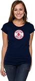 Boston Red Sox Women's Navy Primary Logo Fashion Cap Sleeve Tee