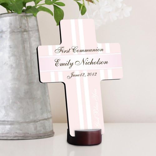 Personalized First Communion Cross - God Bless the Children First Communion Cross