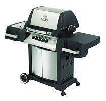 Broil King Model 945587 Crown 90 Natural Gas 44,000 BTU Gas Grill with Side Burner and Rear Rotisserie Burner