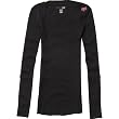 Fox Racing Reunion Thermal Girls Long-Sleeve Sports Wear Shirt w/ Free B&F Heart Sticker Bundle - Black