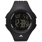 Adidas Unisex ADP6037 Black Resin Quartz Watch with Digital Dial