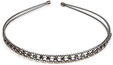 FUMUD 1 pc Women Girl Lady Metal Crystal Headband Head Piece Hair Band Jewelry Hairband Hair Acessories (1#)