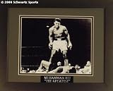Muhammad Ali - Boxing Action - 11x14 Framed and Double-Matted Photograph with Name Plate