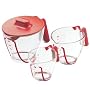 Zyliss Mix-N-Measure Stackable Measuring Cup Set with Lid