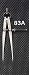 Starrett 83B-8 8-Inch -InchYankee-Inch Dividers with Ouick-Spring Nut