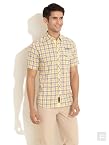 Vibrant Checks Casual Shirt-Yellow-XL