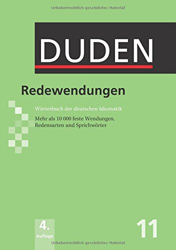 Redewendungen Wörterbuch der deutschen Idiomatik