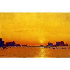 A4 10x8 Gloss Glossy Art Photo PrintBradford William Ice Floes under the Midnight Sun.jpg