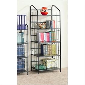 Sheridan Four Tier Bookcase in Black
