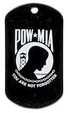 POW/MIA Stenciled Dog Tag Necklace
