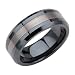 Black Ceramic and Tungsten Ring