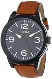 Breda Mens 8144 Stephen Brown/Black Leather Watch