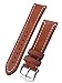 Hirsch Liberty Leather Watch Strap - Golden Brown - L - 22mm / 20mm - Shiny Silver Buckle - Artisan Calf Leather Band