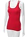 Doublju Women Sleeveless Round Neck Back Cross Strap Designed Long Tank Top