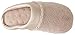On Your Feet Women's Micro Terry PillowStep Satin Cuff Clog Taupe Large 8.5-9