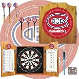NHL Montreal Canadiens Dart Cabinet includes Darts and Board
