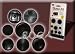 PSP 2000 SLIM KEY PAD STICK ANALOG JOYSTICK BUTTONS 8 PIECES BLACK