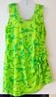 Dream Dance Nylon Dress / Cover Up in Lime Print. Sizes XL-LG-1X.