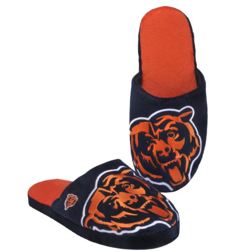NFL Chicago Bears 2011 Big Logo Slide Slipper Hard Sole Small