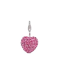 SilveRado(tm) VRB303-2 Verado Bling My Heart Pink Bead / Charm