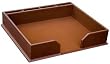 Rustic Brown Leather Conference Pad Holder