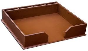 Rustic Brown Leather Conference Pad Holder